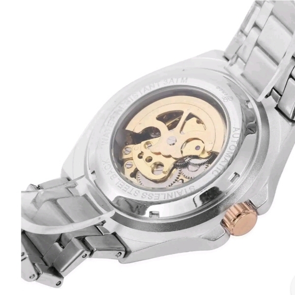 New in Box GENOA Automatic Mechanical Movement Watch in Stainless Steel! - Picture 5 of 5